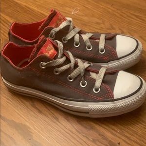 Pink and Gray converse